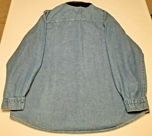 Bobbie Brooks Damen Shirt Weihnachten bestickt Vintage jeansblau Gr. XL 16/18 - Bild 5 von 9