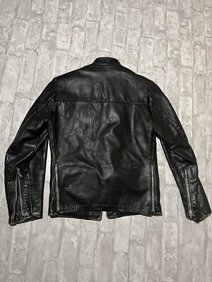 vintage 1960s cafe racer STEER HIDE jacket black KEHOE motorcycle