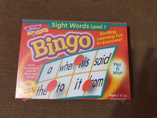 TREND Sight Words Bingo Homeschool Aid Learn to Read Level 1 Ages 5  up NEW 