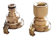 Adapter System GEKA auf System GARDENA ( Vaterteil / Mutterteil)