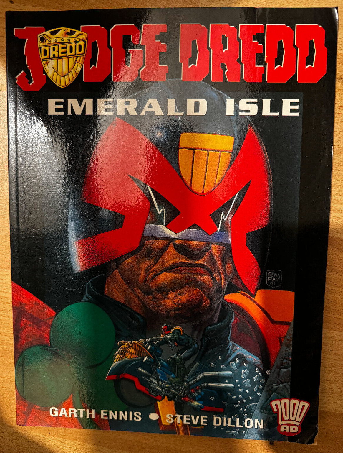 Judge Dredd Emerald Isle Paperback Oversized 2000AD TPB Graphic Novel Ennis