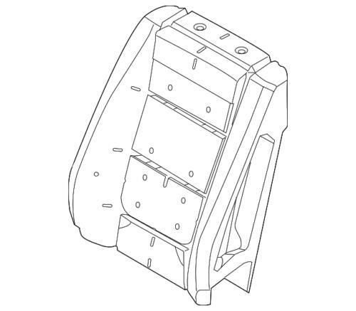 Asamblea de almohadilla de respaldo de asiento delantero para Ford Explorer 2011-2015 (N/P BB5Z-78632A22-G)