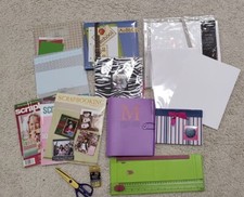Lot- 4 Scrapbooks / Memory Books/Photo Albums Scissors Scrapbook Pages Magazines