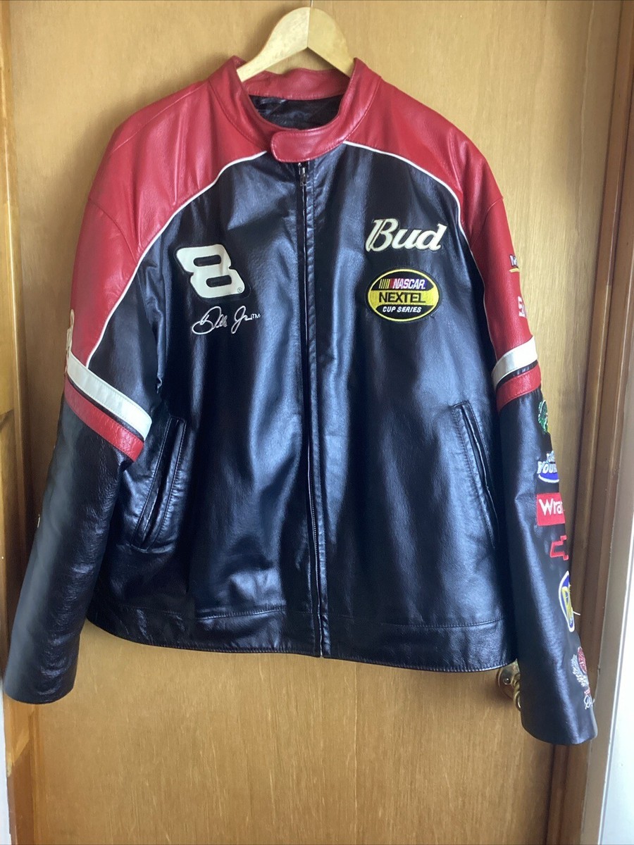 Vintage Dale Earnhardt Jr #8 Chase Wilsons Leather Budweiser