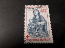 FRANCE 1983, timbre 2296, CROIX ROUGE, VIERGE A L ENFANT, oblitéré, VF STAMP