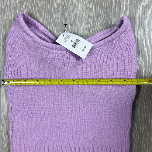 Cotton On Womens Knitted Purple Twist Bandeau Top Size M (New) - 第 6/6 張圖片