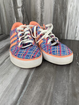 Adidas SE Daily K Vulc Sneakers AW5399 Peach/Blue/Pink Girls/women’s Size 