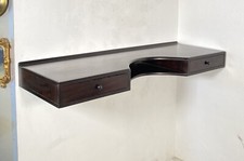 CONSOLLE A MURO ANNI 60 LEGNO DESIGN INGRESSO 2 CASSETTI SCRITTOIO SCRIVANIA