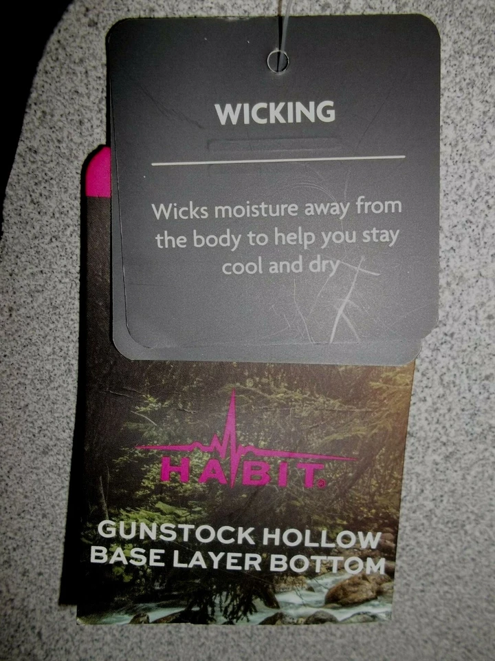 HABIT Womens Gunstock Hollow Base Layer Leggings Realtree Black Med Scent Factor - Image 2 of 4