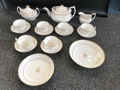 Seltenes frühes Spode Teeservice Muster 341 datiert um 1803