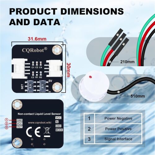 Non-Contact Liquid Level Sensor for Arduino & Raspberry Pi - Versatile Solution - Picture 7 of 12
