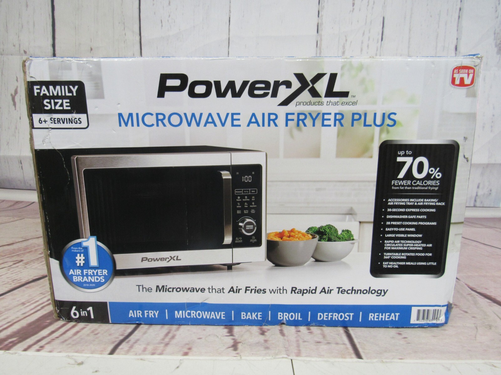 PowerXL 6 IN 1 Microwave Air Fryer Plus eBay