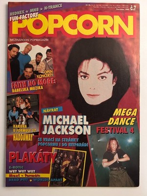 Popcorn No. 7   July 1995   Michael Jackson   RARE Vintage Magazine