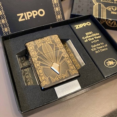ZIPPO Feuerzeug Coty 2021, Art Deco, Swarovski Crystal US EDITION ltd 5000 / NEU