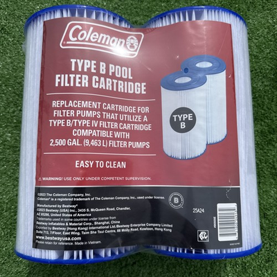 #ad 2 Pack Coleman Type IV Type B Pool Filter Pump Replacement Cartridges $19.95