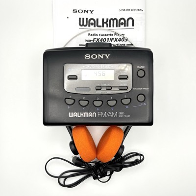 Sony Walkman WM-FX401 AM/FM Cassette Player - New Belt