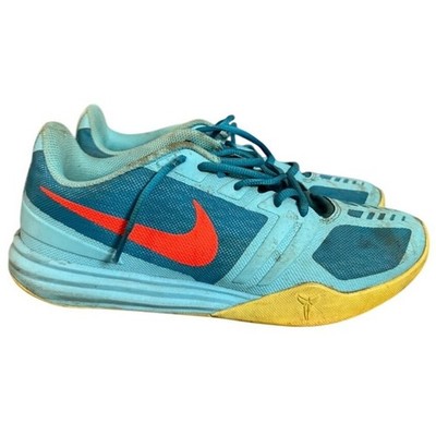 Nike Kobe Mentality Blue Yellow Orange Basketball Shoes Low Top Sneakers
