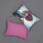 Mermaid Fantasy Lumbar Pillow Coastal Nautical Beach Home Decor — photo 4