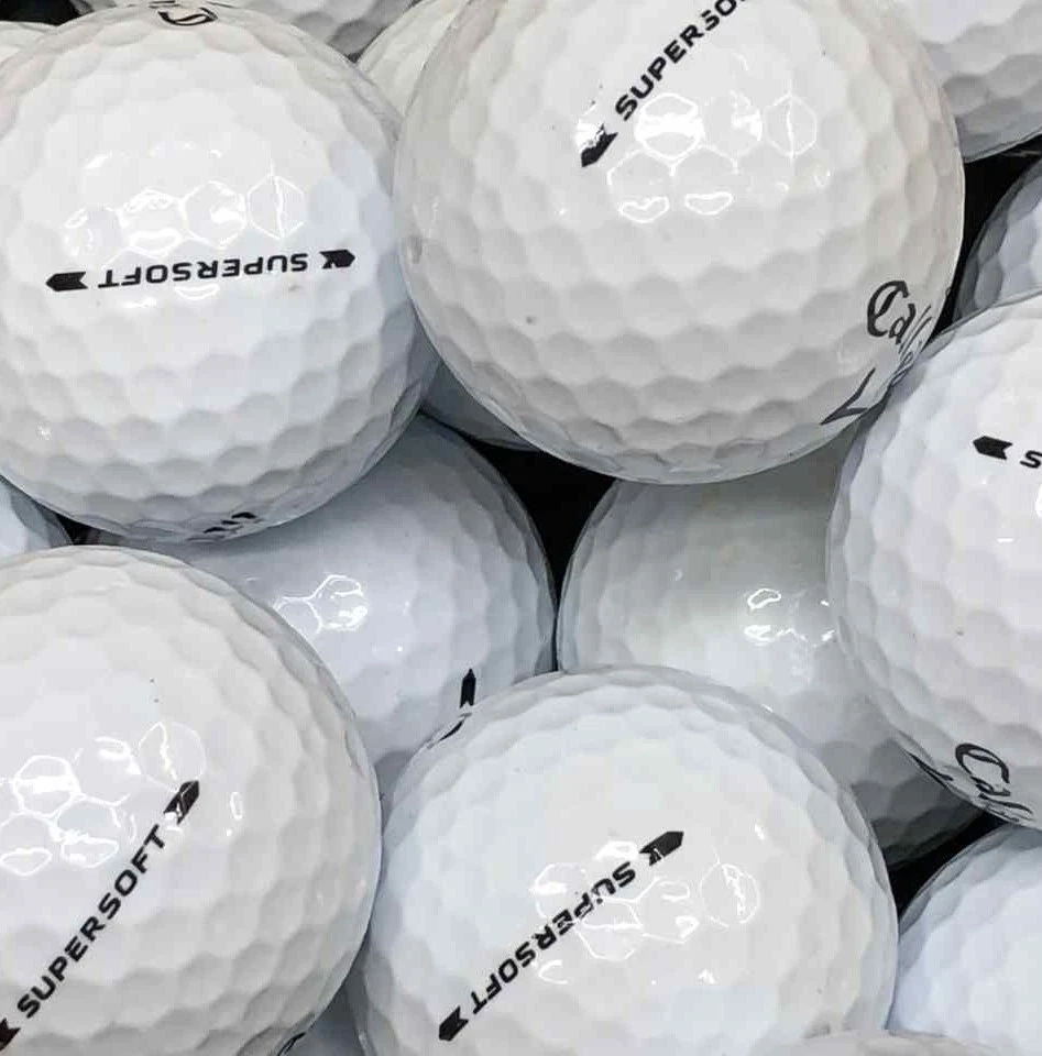 50 Balles De Golf Callaway Supersoft Matte - Qualité AAA/AAAA - Couleurs Mélangées