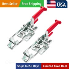 2PK Toggle Clamp, 2000 lbs Capacity, 40341 Self-Lock U-Bolt Adjustable Latch ...
