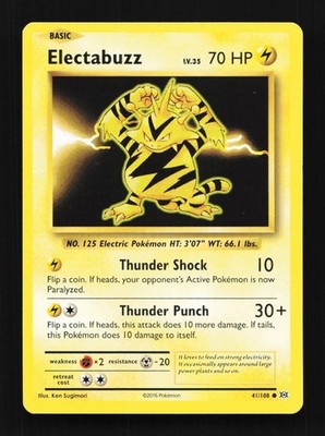 Electabuzz 41/108 LP Evolutions English Pokemon Card TCG | eBay