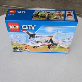 NEW SEALED City Rescue Ambulance Plane 60116 Complete Set Box 183pcs Ages 5-12