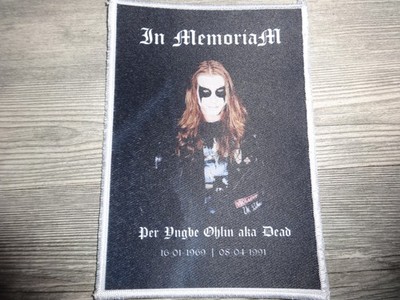 Morbid Dead XL Patch Black Metal White Border Mayhem Abruptum