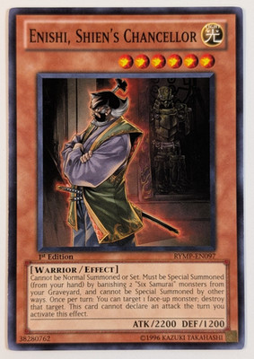 Yugioh TCG -1x Enshi Shien's Chancellor - RYMP-EN097 - NM/LP - 1st Edition 2012