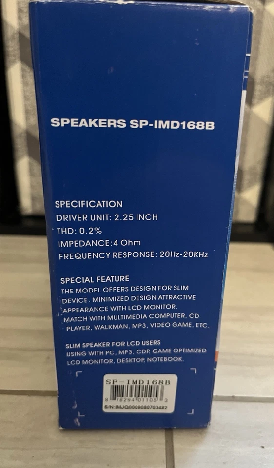 iMicro Multi-Media Hi-Fi Stereo System Speakers SP-IMD168B - Image 3 of 4