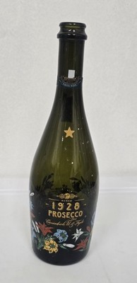 bottle of Cavicchioli 1928 Prosecco DOC Extra Dry sparkling wine from Italy.