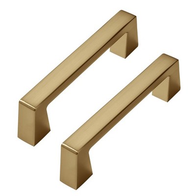 6 Pack Gold Cabinet Pulls Brushed Brass Cabinet Pulls - Gold Drawer Handles M...