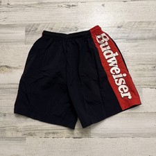 Vintage Rare Made in USA Budweiser Spellout Shorts Size Small Beach Surf