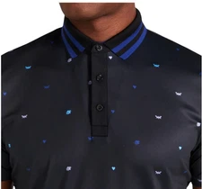 Redvanly Men's Medium Tuxedo Langham Print Polo $110