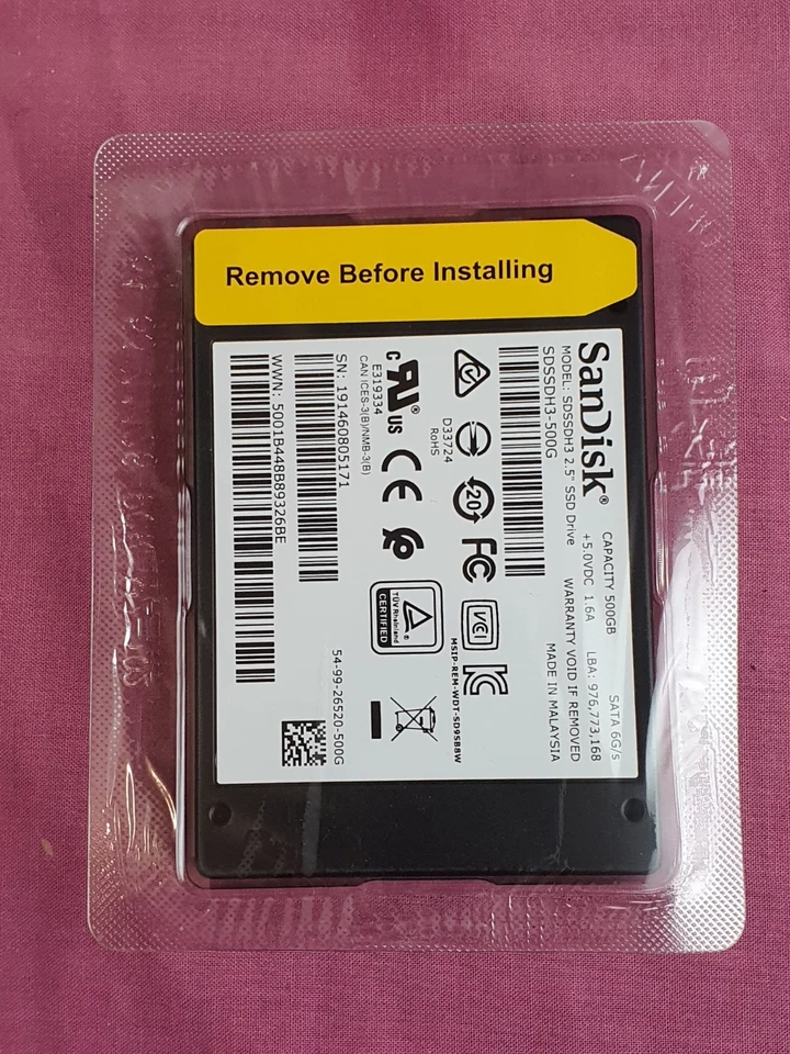 SanDisk Ultra 2.5" 512Gb SSD Solid State Drive - Image 3 of 4