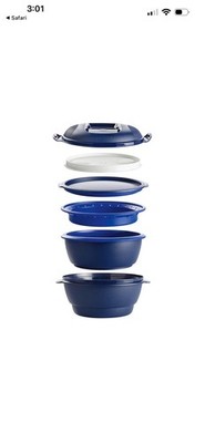 Tupperware Smart Multi-Cooker Microwave Cobalt Blue, New In box