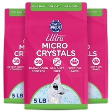 Ultra Micro Crystals Premium Cat Litter - 15-Pound 3-Pack,