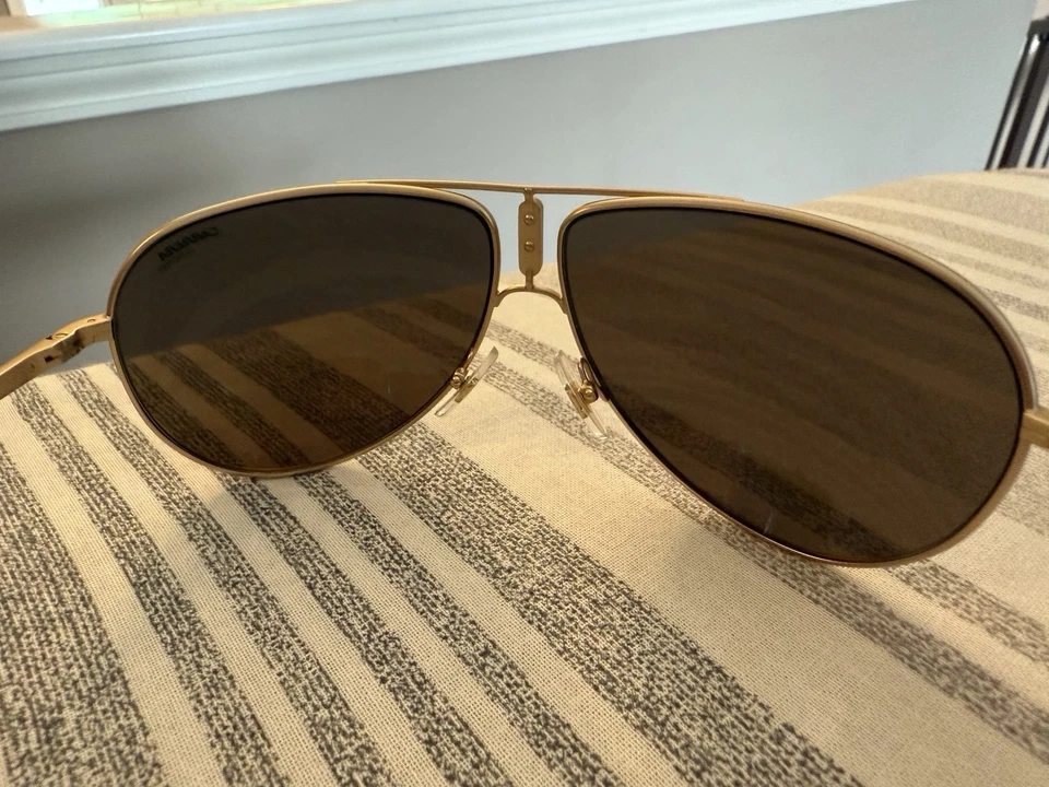 CARRERA GIPSY Polished Gold Frame Bronze Lens Sunglass GIPSY65 AOZ70 - Image 3 of 4