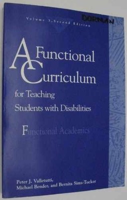 A Functional Curriculum for - Paperback, by Valletutti Peter J.; - Acceptable
