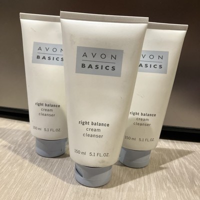 Lot Of 3 Avon Basics Right Balance Cream Cleanser NOS 5.1 FL OZ From 1998