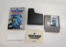 Top Gun 5-Screw No REV-A Complete in Box  Nintendo NES 1987Konami