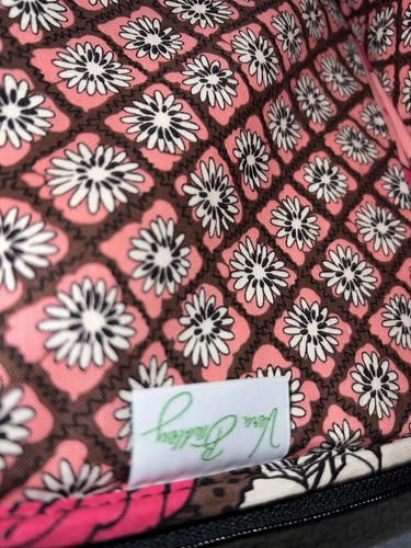 NWOT Vera Bradley Mocha Rouge Floral Travel Tablet Soft Quilted Case - Picture 10 of 12