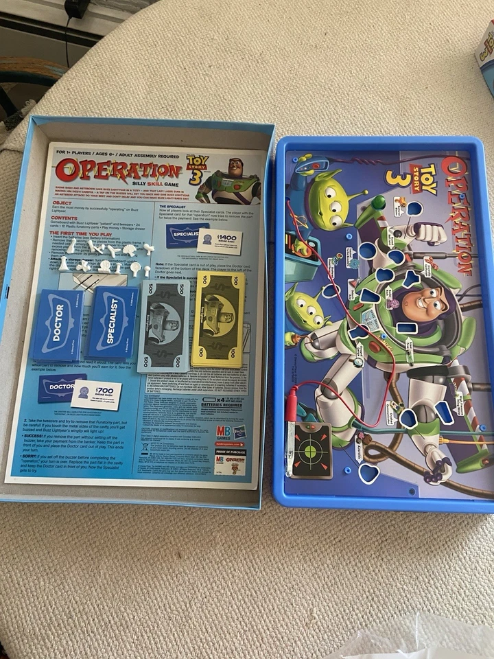 Juego de Habilidad Operation Silly - Edición Toy Story 3 - Niños - Disney. Hasbro. Probado Foto 4 de 4