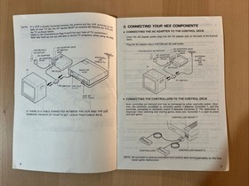 NES Nintendo Control Deck Instruction Booklet Manual System Console