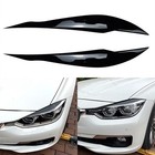 <!--F#f_0-->Headlight Eyebrow Trim Car 1 Pair (Left Right) ABS Plastic Black Exterior Trim<!--F/-->