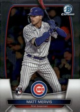 2023 Bowman Chrome #65 MATT MERVIS - CHI CUBS -  Rookie RC BUY 3 GET 1 FREE