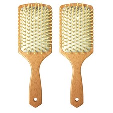 2 Paddle Hair Brushes Scalp Massaging Detangling Comb Men Women All Types 9.5"L
