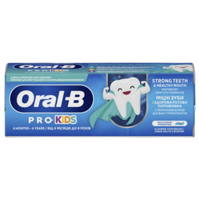 8700216089715 Oral-B Pro Kids Pasta do zębów, 0-6 lat 50 ml Procter & Gamble