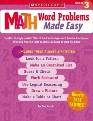 Math Word Problems Made Easy:      Grade 3 - Paperback By Krech, Bob - GOOD