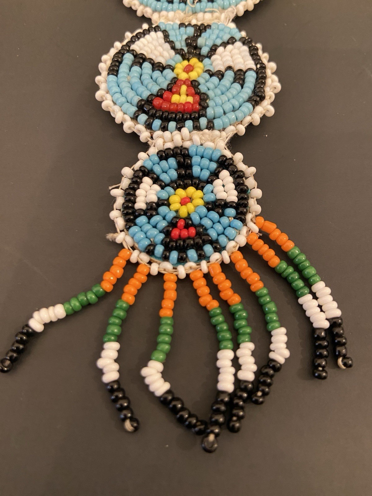 Native American Beaded Eagle Necklace - image 5