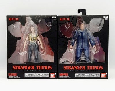 Stranger Things Void Serie Figuren Eleven Hopper Neu Bandai Netflix 6''